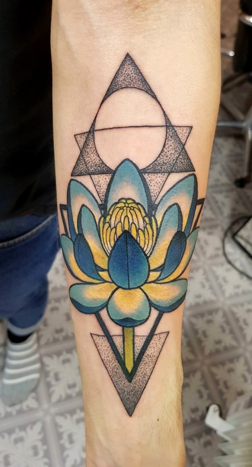 lotus tattoo by marielle ryseth from the amber