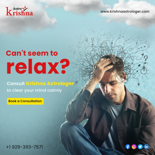 Can't seem to relax?

Don't worry, Consult with the Best Indian Astrologer in USA. Pandit Krishna Astrologer will help you to calm your mind calmly. Get in touch to know more.

Book a Consultation Today! (929) 393-7571

Click Here: https://www.krishnaastrologer.com/astrology-services.html